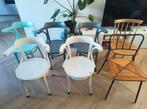 Vintage cafe stoelen, Huis en Inrichting, Ophalen, Gebruikt, Bruin