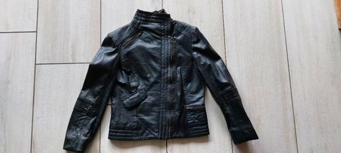 Zwart leren damesjas zo goed als nieuw, Kleding | Dames, Dames-kledingpakketten, Zo goed als nieuw, Maat 38/40 (M), Ophalen of Verzenden