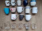 Set mokken & glazen bekers, Glas of Glazen, Gebruikt, Ophalen of Verzenden, Glas
