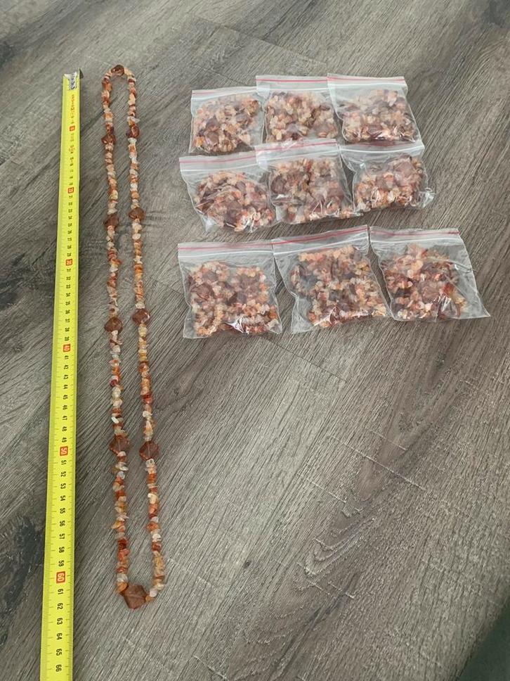 Partij 10 stuks split kettingen K100, Sieraden, Tassen en Uiterlijk, Kettingen, Nieuw, Overige materialen, Overige kleuren, Ophalen of Verzenden