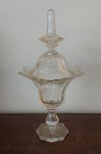 Kristalglazen gember dekselcoupe (H38cm), Antiek en Kunst, Antiek | Glas en Kristal, Ophalen