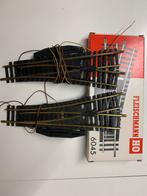 Fleischmann 6045 H0 Wissels, Gebruikt, Rails, Ophalen of Verzenden, Analoog