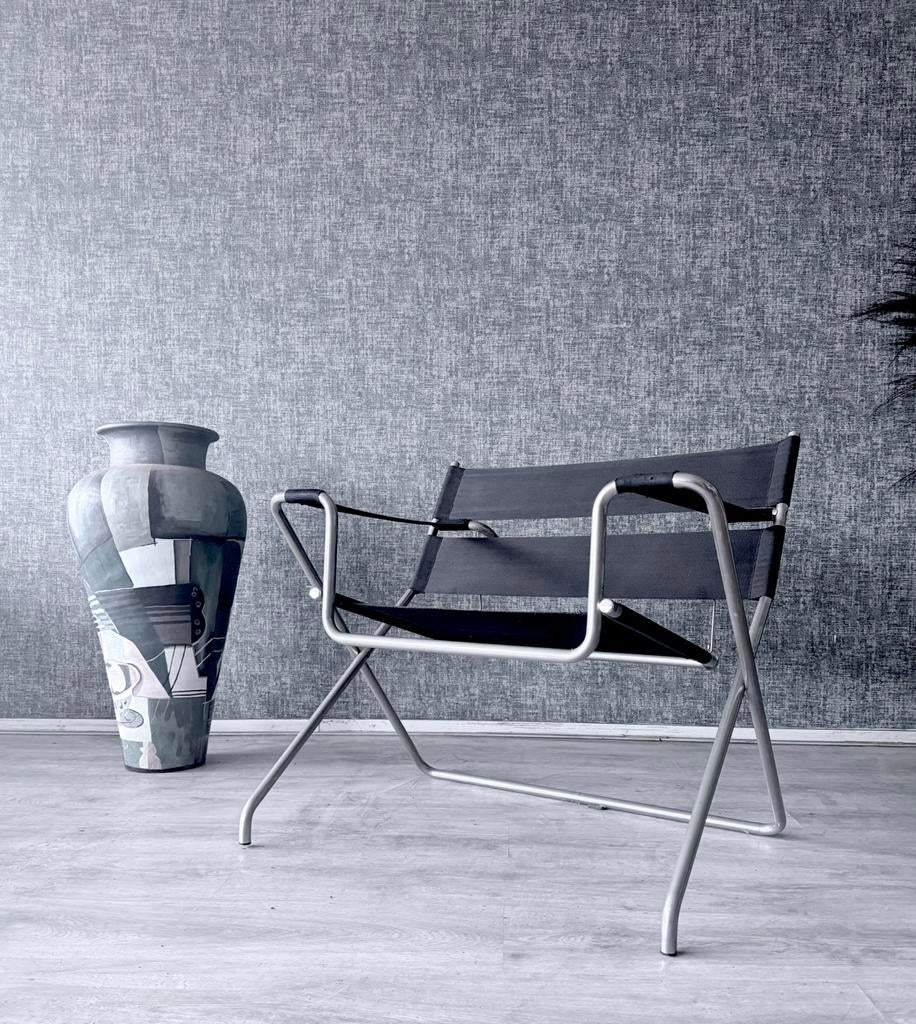 Vintage Tecta D4 Chair by Marcel Breuer, Original Eisengarn, Ophalen, Gebruikt, -, Stof