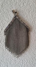 Een bijzondere echt zilveren antiek beursje. ( K 835 S), Antiek en Kunst, Verzenden, Zilver