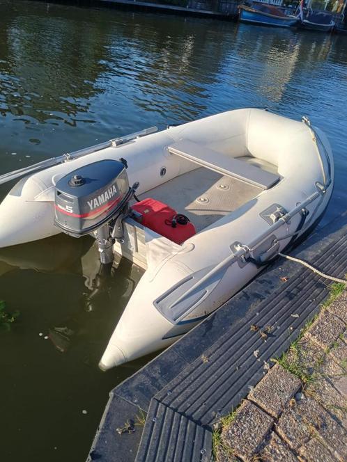 Rubberboot quicksilver met buitenboordmotor, Watersport en Boten, Rubberboten, Gebruikt, Quicksilver, Airdeck, Minder dan 70 pk