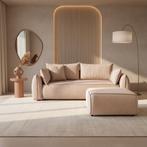 Slaapbank met extra poef NIEUW, Ophalen, 250 tot 300 cm, 100 tot 125 cm, Rechte bank