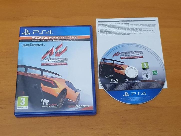 PS4 | Assetto Corsa Ultimate Edition, Spelcomputers en Games, Games | Sony PlayStation 4, Gebruikt, Racen en Vliegen, 1 speler