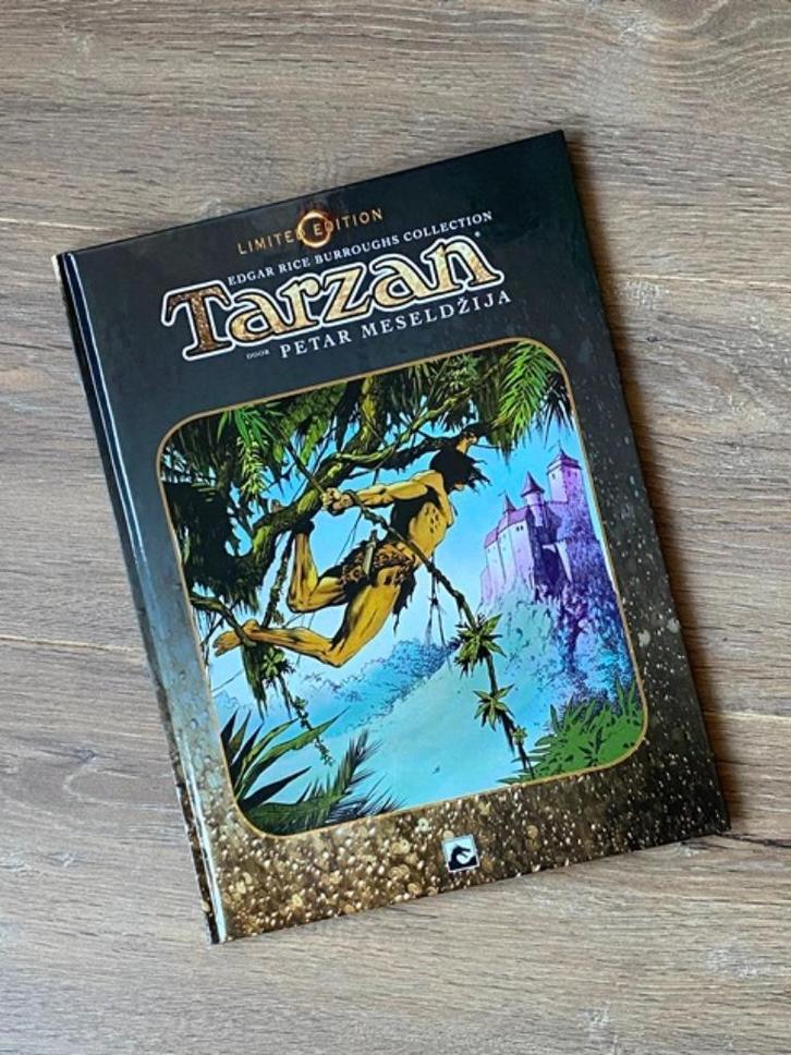Tarzan /Petar Meseldzija HC gesigneerd & opdracht /tekening!, Boeken, Stripboeken, Zo goed als nieuw, Eén stripboek, Ophalen of Verzenden