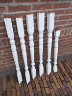 6 Meranti balustrade houtdraaiwerk, Ophalen of Verzenden, 50 mm of meer, Balk, Minder dan 200 cm
