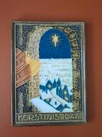 Cloisonne Porceleyne Fles Kerst tegel 1947, Antiek en Kunst, Ophalen of Verzenden