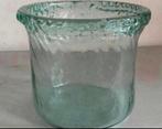 Groen glazen pot, Ophalen of Verzenden, Minder dan 50 cm, Groen, Glas