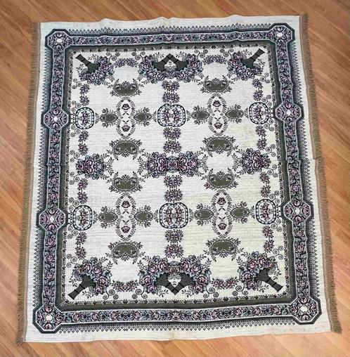 Vintage tafelkleed bloemmotief 185x165, Huis en Inrichting, Tafelkleden, Gebruikt, Rechthoek, Ophalen of Verzenden