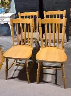 4 licht eiken ? Stoelen keukenstoelen !, Huis en Inrichting, Ophalen, Zo goed als nieuw, Bruin