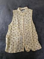 Bershka top met watermeloenpartjes en split op de rug maat M, Kleding | Dames, Tops, Maat 38/40 (M), Geel, Zo goed als nieuw, Zonder mouw