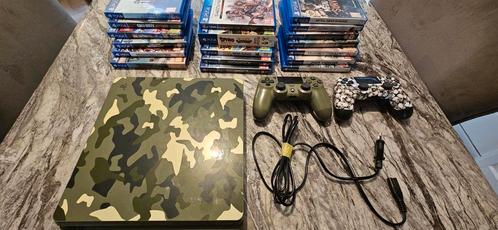 Ps4 Cod WW2 edition+19 games, Spelcomputers en Games, Spelcomputers | Sony PlayStation 4, Slim, Met 2 controllers, Ophalen