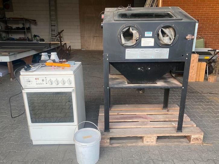 Straalcabine Incl. Complete Poedercoat Set, Auto diversen, Autogereedschap, Gebruikt, Ophalen of Verzenden