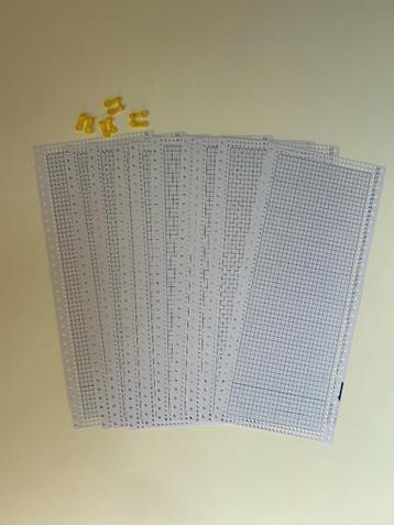 ponskaarten blanco met klemmen beschikbaar voor biedingen