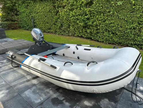 Yam 340S Rubberboot + Yamaha 5pk 4-takt – circa 2 Jaar Oud!, Watersport en Boten, Rubberboten, Zo goed als nieuw, Aluminium, Minder dan 70 pk