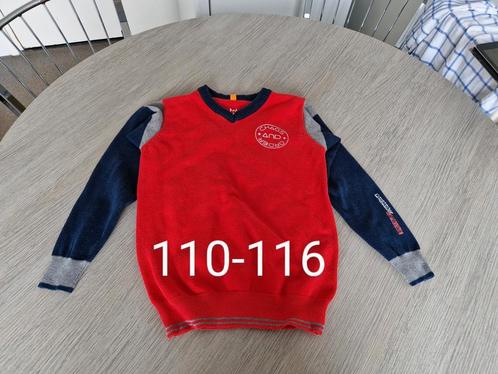 Trui sweater rood 110-116 chaos and order, Kinderen en Baby's, Kinderkleding | Maat 110, Zo goed als nieuw, Jongen, Trui of Vest