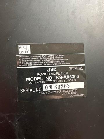 JVC KS-AX6300 Versterker - Auto Audio beschikbaar voor biedingen