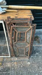 Antieke boederij raampjes met frame, Doe-het-zelf en Verbouw, Glas en Ramen, Ophalen, Gebruikt