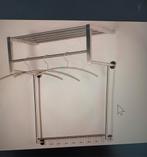 RVS Kapstok met Hoedenplank & Haken, met 12 RVS hangers, Huis en Inrichting, Woonaccessoires | Kapstokken, Zo goed als nieuw, Minder dan 100 cm