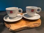 2 Illy kop en schotels, Huis en Inrichting, Keuken | Servies, Nieuw, Ophalen of Verzenden, Glas, Overige stijlen
