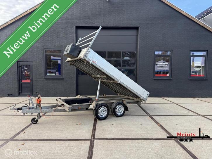 Anssems elektrische 3 zijdige kipper 300x180 2000KG NETJES, Auto diversen, Aanhangers en Bagagewagens, Gebruikt