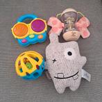 Baby Speelgoed Set - Rammelaar, Drum, Knuffel, Ophalen, Gebruikt, Rammelaar, Met geluid
