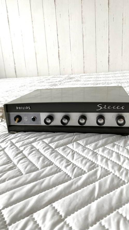 Philips 2 x 2 watt versterker met buizen., Audio, Tv en Foto, Versterkers en Receivers, Gebruikt, Stereo, Overige merken, Ophalen
