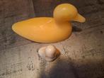 Grote eendenkaars en badzout eendje, Ophalen of Verzenden, Zo goed als nieuw, Overige materialen, Minder dan 25 cm