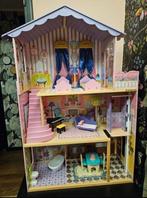 Poppenhuis barbiehuis poppen barbie houten huis, Kinderen en Baby's, Speelgoed | Poppenhuizen, Ophalen, Zo goed als nieuw, Poppenhuis