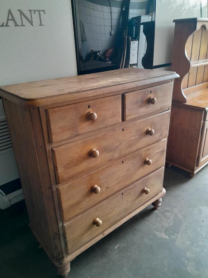 Antieke Oud Grenen ladenkast, Antiek en Kunst, Antiek | Meubels | Kasten, Ophalen
