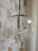 Vintage design Peill & Putzler Futura Wave hanglamp, Gebruikt, Ophalen of Verzenden, 75 cm of meer, Glas