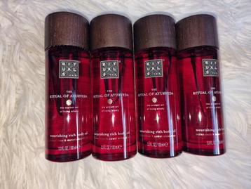 Rituals 4x Ayurveda Nourshing Rich Body Oil 100 ml beschikbaar voor biedingen
