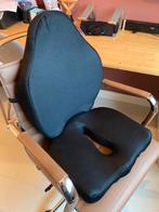 Ergonomisch zit- en rugkussen traagschuim, Ophalen, Ergonomisch, Zo goed als nieuw, Zwart