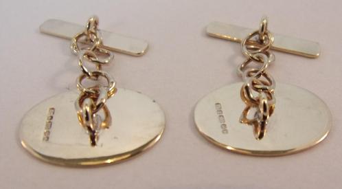 Massief geelgouden manchetknopen voor heren, Sieraden, Tassen en Uiterlijk, Manchetknopen, Zo goed als nieuw, Goud, Verzenden