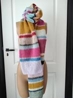 Handgebreide sjaal zijde/alpaca - Kleurrijk, Kleding | Dames, Mutsen, Sjaals en Handschoenen, Handgemaakt, Ophalen of Verzenden