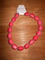 Elegante stijlvolle roze kralen hals ketting, Sieraden, Tassen en Uiterlijk, Kettingen, Verzenden, Nieuw, Roze, Overige materialen