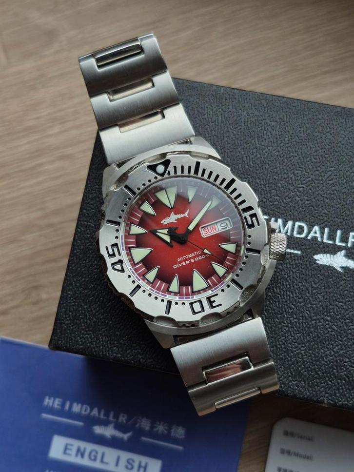 Collectie Pagani Design, Heimdallr, Addiesdive en Invicta, Sieraden, Tassen en Uiterlijk, Horloges | Heren, Zo goed als nieuw