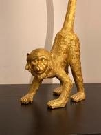 Gouden Aap Beeld - 60cm Hoog, Ophalen, Zo goed als nieuw, Overige materialen, Dierenbeeld