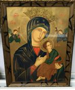 Schilderij/icoon maagd Maria met kindje Jezus, Ophalen of Verzenden