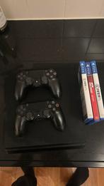 Ps4 met twee controllers, Spelcomputers en Games, Spelcomputers | Sony PlayStation 4, Ophalen, Zo goed als nieuw, Met 2 controllers