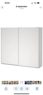 Deense Hang/Legkast “Tvilum-Scanbirk” 2 grote Schuifdeuren, Huis en Inrichting, Ophalen, Gebruikt, 200 cm of meer, 200 cm of meer