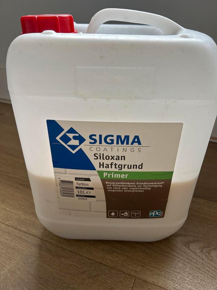 Sigma Siloxan Fix Aqua Primer 5l, Doe-het-zelf en Verbouw, Verf, Beits en Lak, Nieuw, Verf, 5 tot 10 liter, Overige kleuren, Ophalen