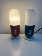 Twee OMG (bed)lampjes van Made in rood en blauw, Huis en Inrichting, Lampen | Overige, Ophalen of Verzenden, Gebruikt