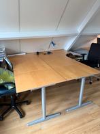 Hoekbureaus 2,20x 80 (breedte hoek=1,20), Huis en Inrichting, Bureaus, Ophalen, In hoogte verstelbaar, Gebruikt, Bureau