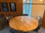 Eet tafel, Huis en Inrichting, Tafels | Eettafels, Ophalen, Zo goed als nieuw, Rond, 100 tot 150 cm