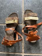 Red rag leren sandalen maat 35 goud en bruin, Red Rag, Meisje, Overige typen, Ophalen of Verzenden