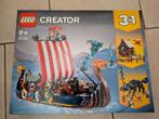 Lego Creator 3-1 - Vikingschip en de Midgaardslang - 31132, Kinderen en Baby's, Speelgoed | Duplo en Lego, Ophalen of Verzenden